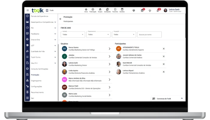Gestão de Premiações